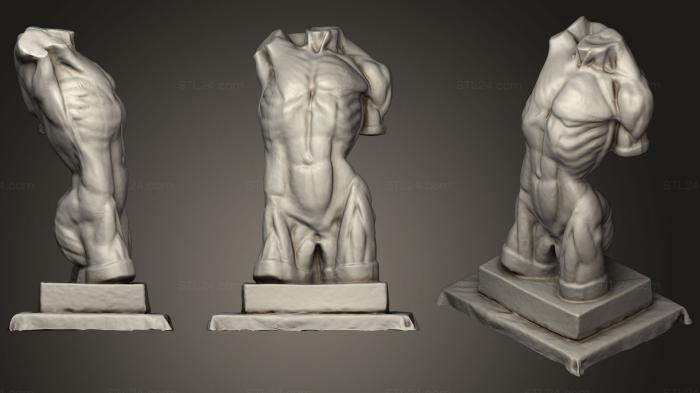 Бюсты и головы античные и исторические (Модель 13, BUSTA_0740) 3D модель для ЧПУ станка